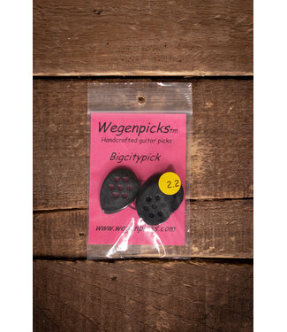 Wegen Wegen BC220B 2.2mm BigCity Picks, 4pk Black