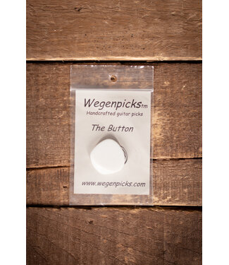 Wegen Wegen B Button 5mm Gypsy Pick, Single White