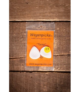 Wegen Wegen TW250 2.50mm Twins Picks, 2pk White