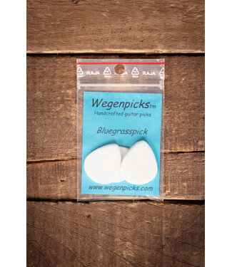 Wegen Wegen NH140 1.4mm No-Hole Bluegrass Picks, 4pk White