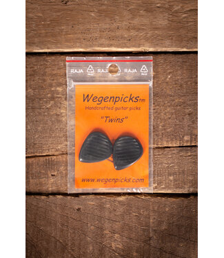 Wegen Wegen TW350B 3.50mm Twins Picks, 2pk Black