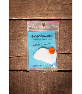 Wegen Wegen NH120 1.2mm No-Hole Bluegrass Picks, 4pk White