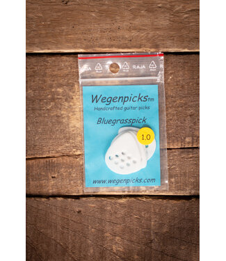 Wegen Wegen BG100 1.0mm Bluegrass Picks, 4pk White