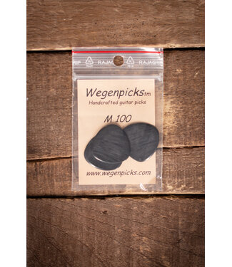 Wegen Wegen M100B 1.0mm Mandolin Picks, 3pk Black