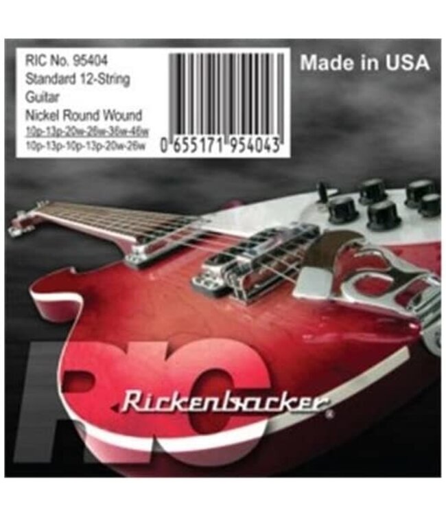 Rickenbacker Compressed Round Wound 12 String Guitar Strings