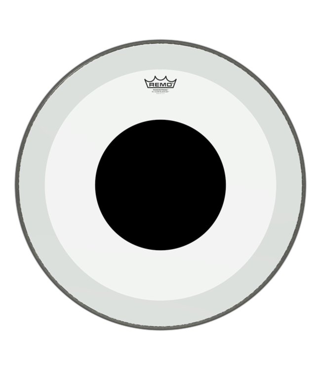 Remo 20" Powerstroke 3 Clear Black Dot Drum Head