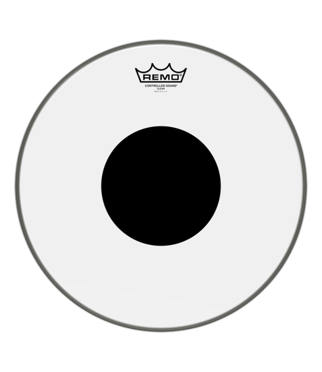 Remo 8" Controlled Sound Clear Black Dot Drum Head