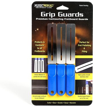 Music Nomad Music Nomad GRIP Guards - 3 Pro Fretboard Guards for Small, Medium, Jumbo Fret Sizes