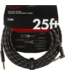 Fender Deluxe Series Instrument Cable, Straight/Angle, Black Tweed - 25 Foot