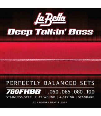 LaBella LaBella 760FHBB Beatle Bass Stainless Steel Flat Wound - 50-100