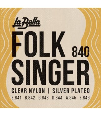 LaBella LaBella Folksinger Clear Trebles