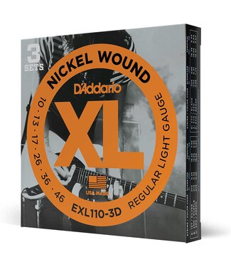 D'Addario D'Addario EXL-110 3 Set Value Pack Regular Light 10-46