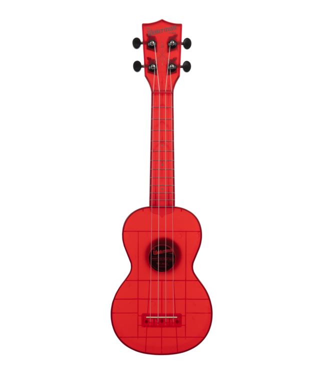 Kala KA-WMT-RD-S Waterman Soprano Ukulele, Transparent Maritime Red