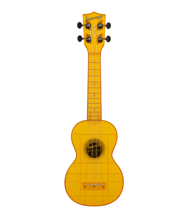 Kala KA-WMT-YL-S Waterman Soprano Ukulele, Transparent Amber Yellow