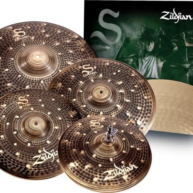 George Bernard reserva mareado Zildjian SD4680 S Dark Series Cymbal Set - Sims Music