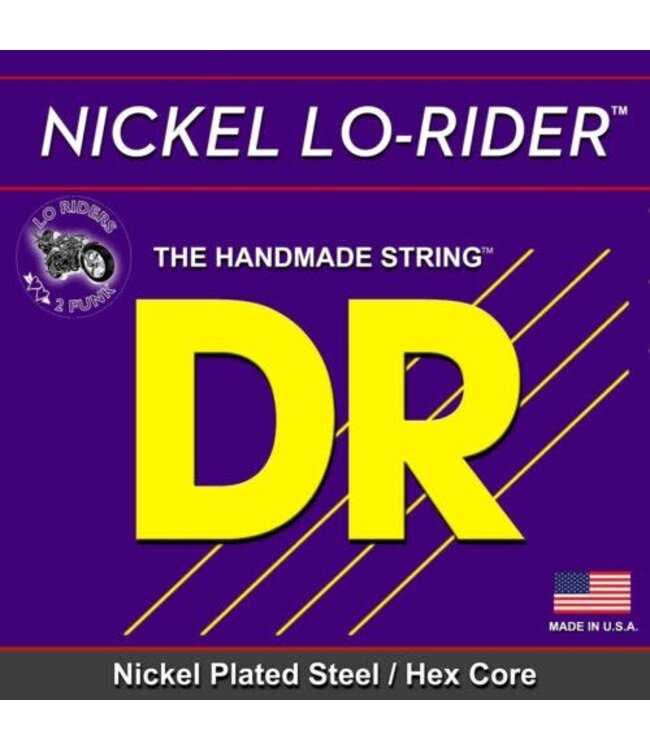 DR Strings NLH5-40 Nickel Lo-Rider 5-String Bass Set, 40-120