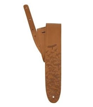 PRS PRS 2.5" Swarm Leather Guitar Strap, Tan