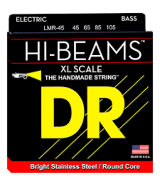 DR DR LMR-45 HI-BEAMS Extra-Long Scale Bass String Set, 45-105