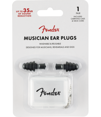 Fender Fender Musician Series Ear Plugs, Black