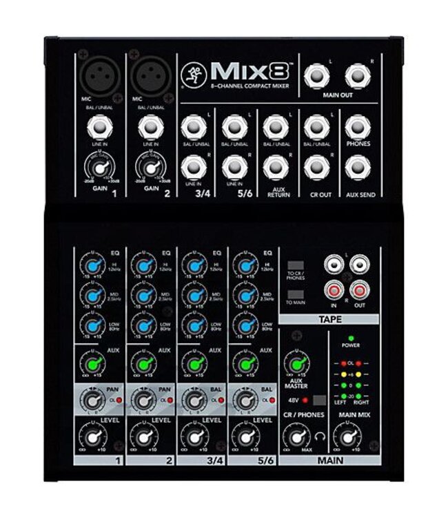 Mackie Mackie Mix8 8-Channel Compact Mixer