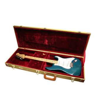 Gator Cases Gator GW-ELECTRIC-TW Electric Guitar Deluxe Wood Case, Tweed