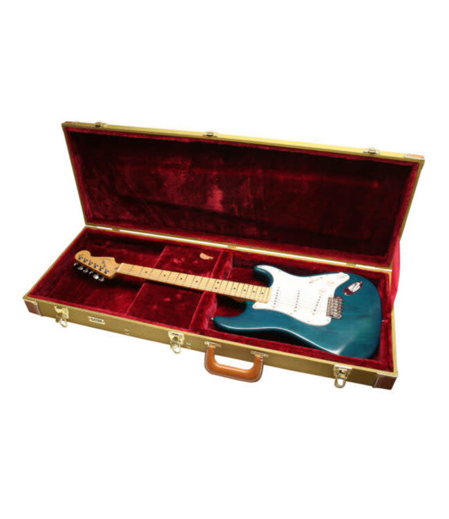 Gator GW-ELECTRIC-TW Electric Guitar Deluxe Wood Case, Tweed