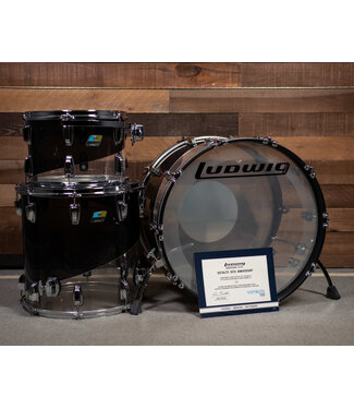 Ludwig Ludwig Vistalite V50, Clear Smoke, FAB (22", 13", 16") No Snare