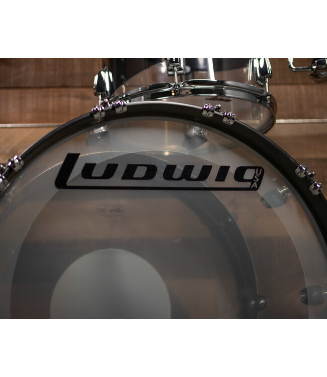 Ludwig Vistalite V50, Clear Smoke, FAB (22", 13", 16")