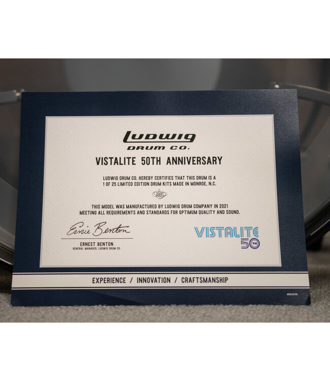 Ludwig Vistalite V50, Clear Smoke, FAB (22", 13", 16")