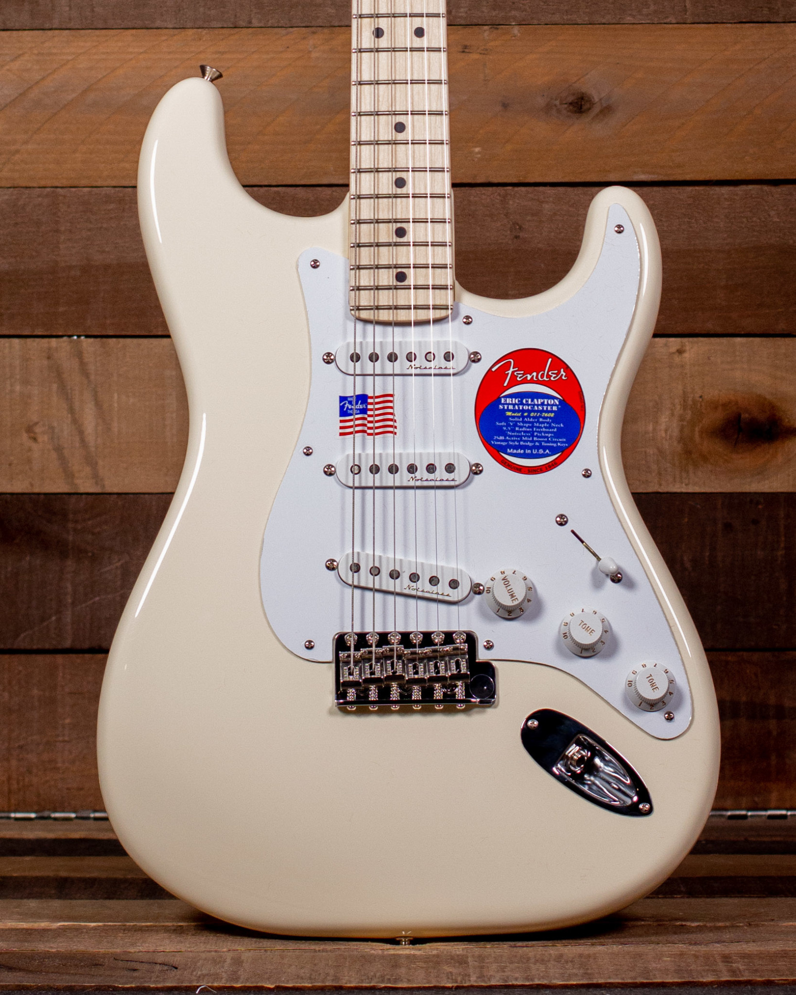 Eric Clapton Stratocaster, Maple Fingerboard, Olympic White