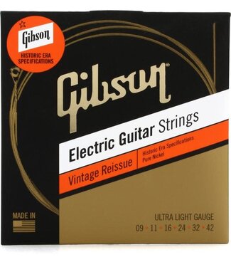 Gibson Gibson Vintage Reissue Electric Strings,  Ultra Light 9-42