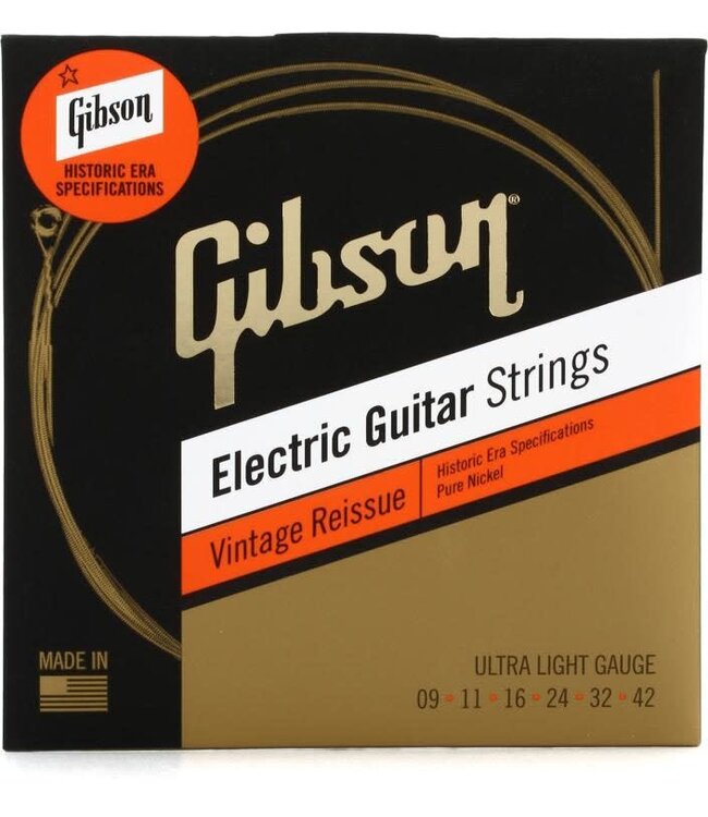 Gibson Vintage Reissue Electric Strings,  Ultra Light 9-42