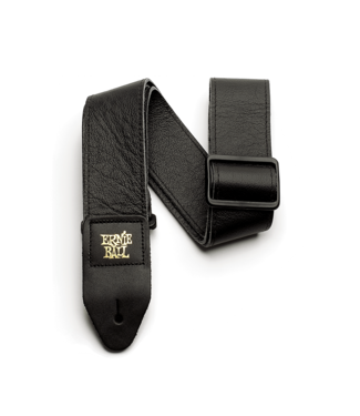 Ernie Ball Ernie Ball 2" Tri-Glide Italian Leather Guitar Strap, Black
