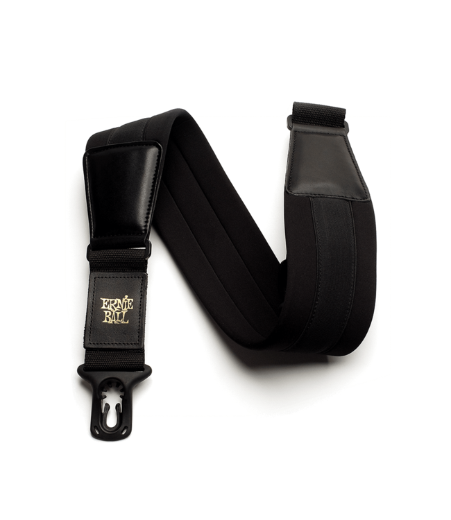 Ernie Ball Wide 3" Neoprene Polylock Guitar Strap, Black