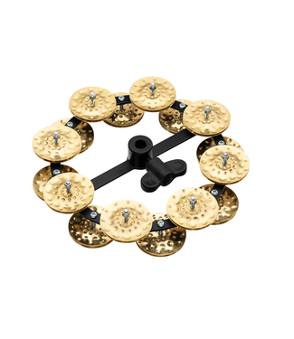 Meinl Meinl 5" Headliner Hihat Tambourine, Dual Row, Hammered Brass Jingles