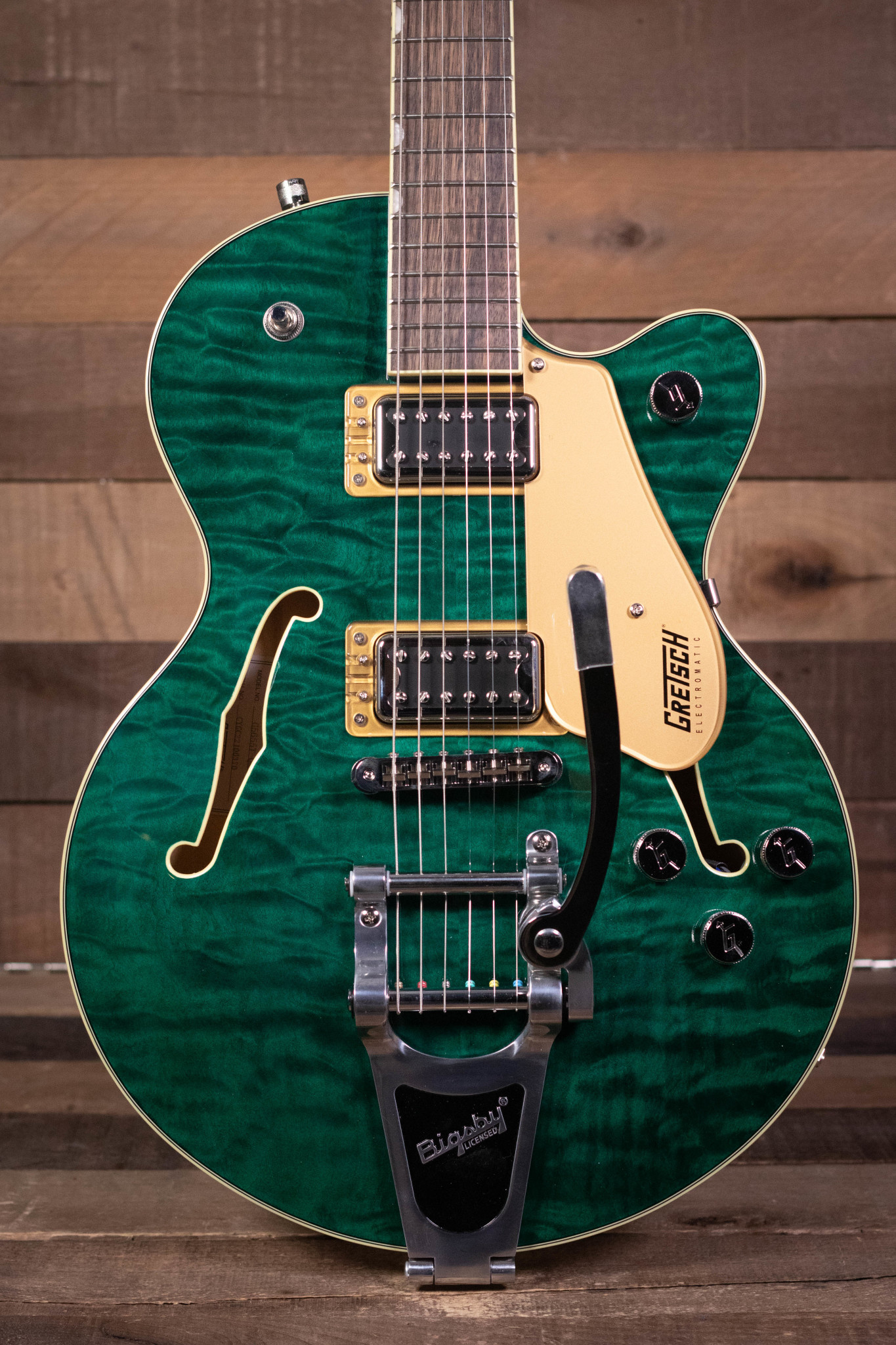 Gretsch G5655T-QM Electromatic Center Block Jr. Single-Cut Quilted Maple  with Bigsby, Mariana