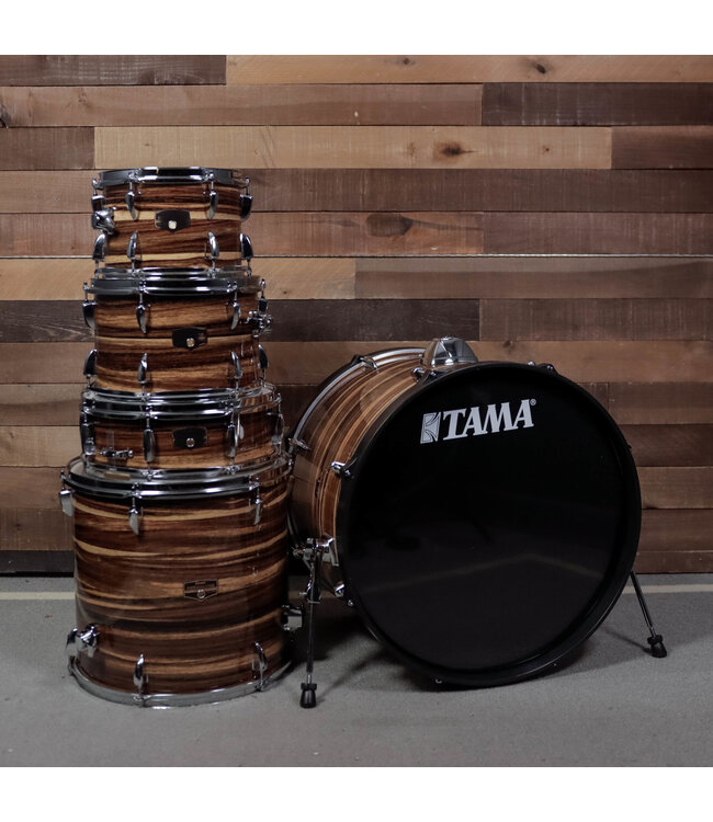 Tama Imperial Star 5-Piece with Hardware and Cymbals, Coffee Teak Wrap