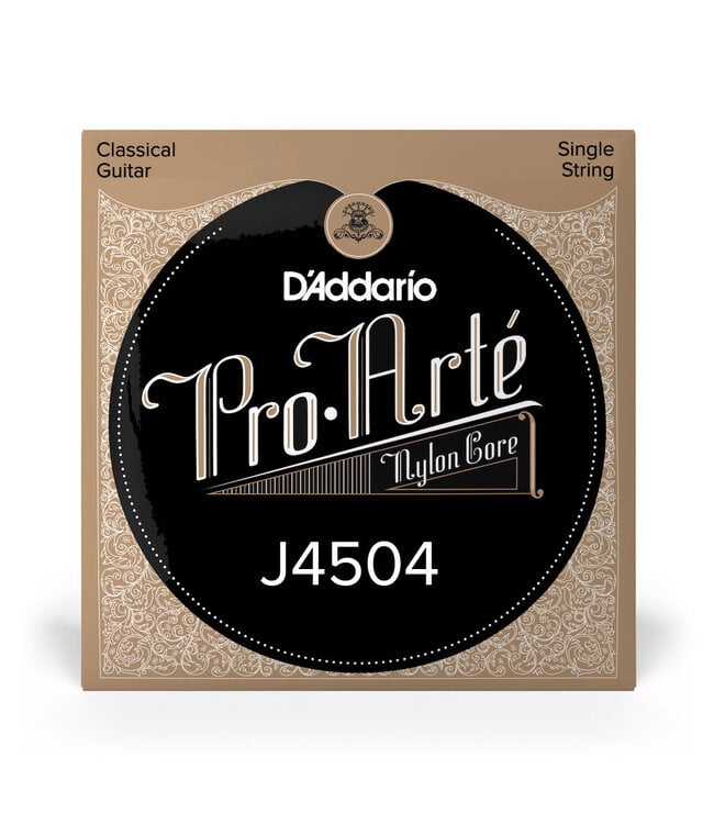 D'Addario J4504 Pro-Arte Nylon Classical Guitar Single String, Normal Tension, Fourth String