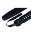 Levy's 3 1/2" Chrome-Tan Leather Bass Strap, Black