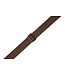 Levy's 2" Brown Cotton Pick Holder Strap with Extended Brown Suede Ends, Holds 4 Picks