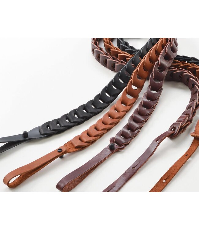 Franklin Mandolin Leather Link Strap, Caramel