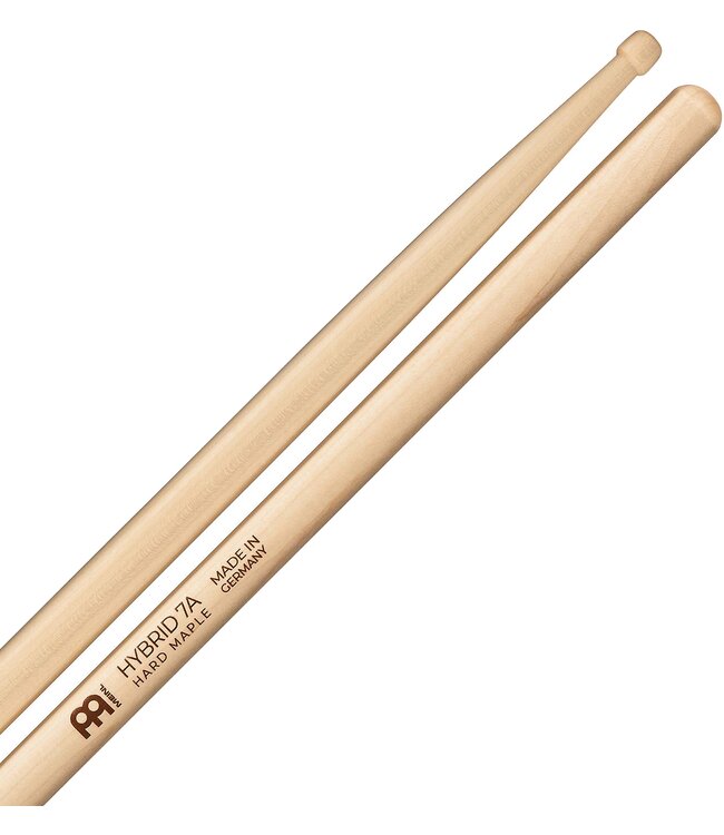 Meinl Meinl SB134 Hybrid 7A Drumstick, Maple, Heavy, Hybrid Tip, Pair