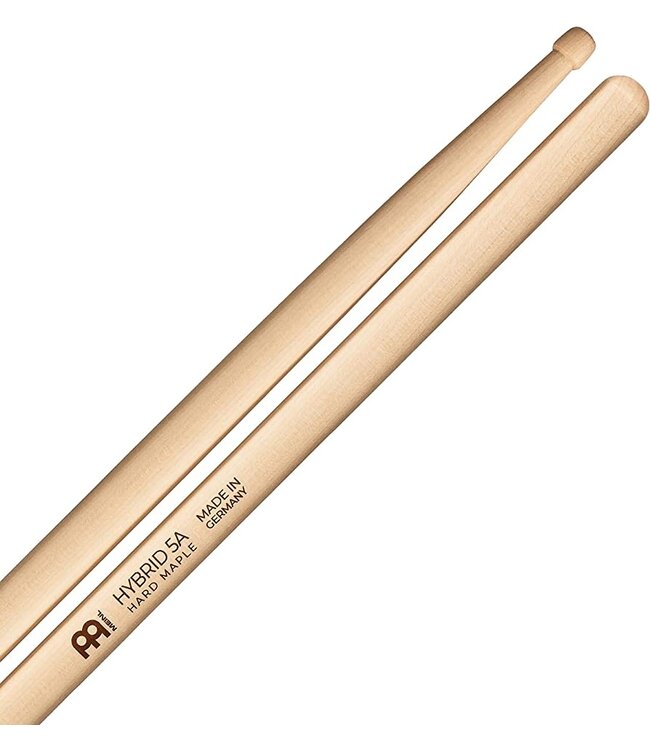 Meinl SB136 Hybrid 5A Drumstick, Maple, Medium, Hybrid tip, Pair