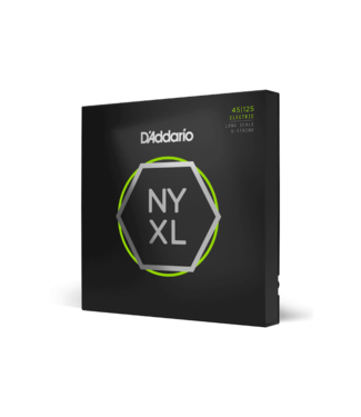 D'Addario D'addario NYXL 5-String Bass Strings, Long Scale, 45-125 Light Top/Medium Bottom