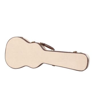 Gator Cases Gator Deluxe Wood Case for Tenor Style Ukulele, Journeyman Burlap Exterior