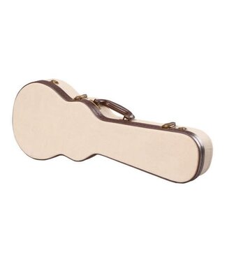 Gator Cases Gator Cases Deluxe Wood Case for Concert Style Ukulele, Journeyman Burlap Exterior