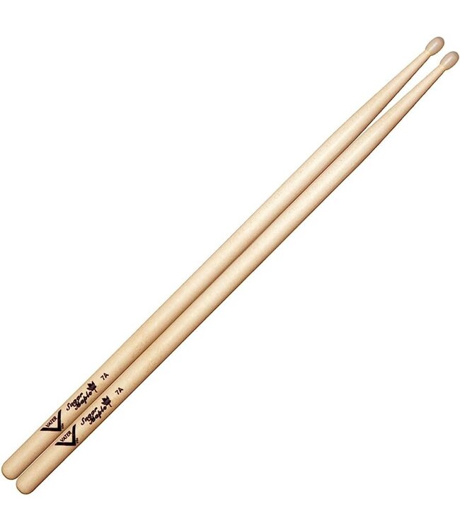 Vater VSM7AN Sugar Maple 7A Nylon Tip Drumsticks, Pair