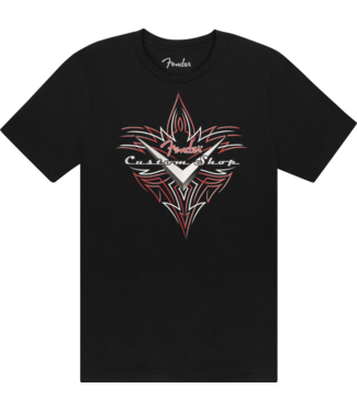 Fender Fender® Custom Shop Pinstripe T-Shirt, Black, Large