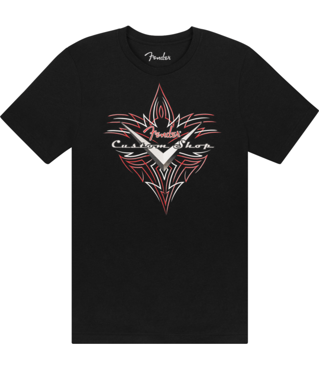 Fender® Custom Shop Pinstripe T-Shirt, Black, Large