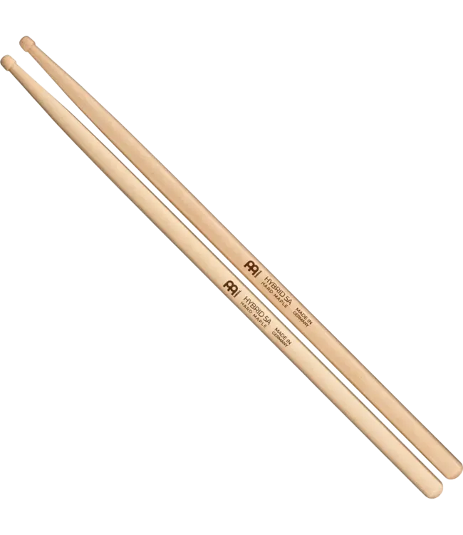 Meinl SB136 Hybrid 5A Drumstick, Maple, Medium, Hybrid tip, Pair